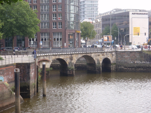 This is the oldest working bridge in Hamburg.